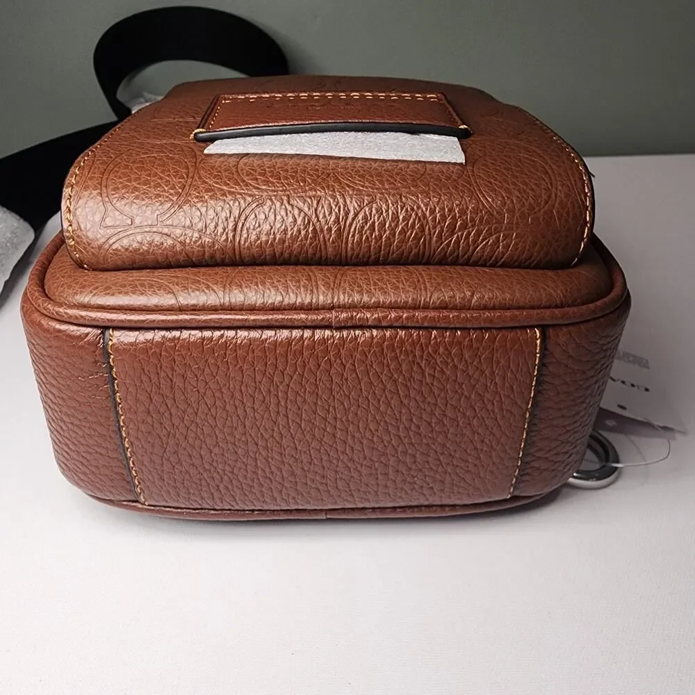 NWT Coach CDC45 Racer Sling Leather Bag Crossbody Vintage Brown